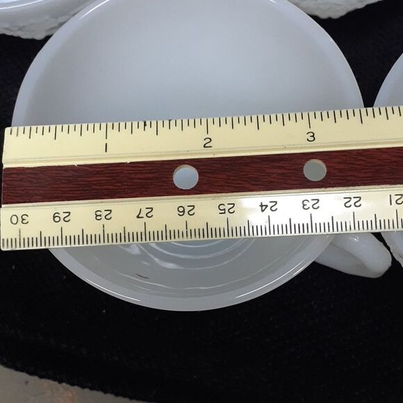 Vintage Mid-century Anchor Hocking Harvest Grape Milk Glass Punch/coffee cups-10 - Picture 6 of 7